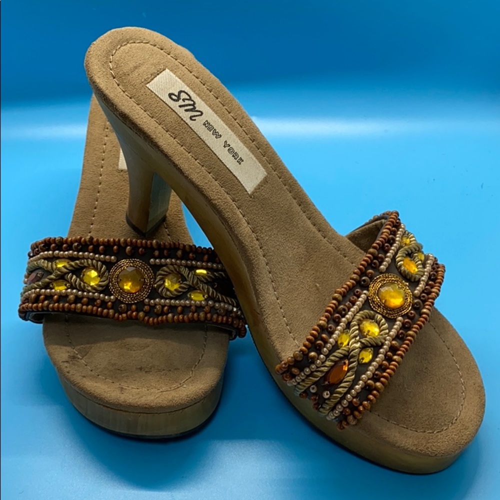 Fun Beaded Heeled Sandal